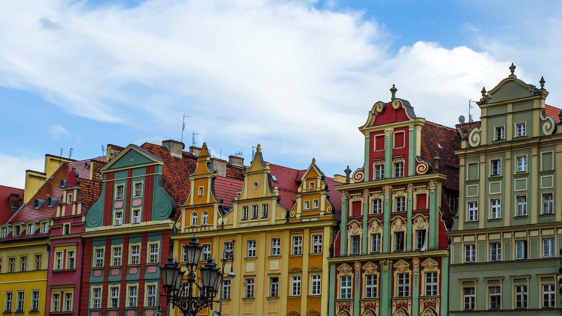 Kolorowe kamienice Wrocław